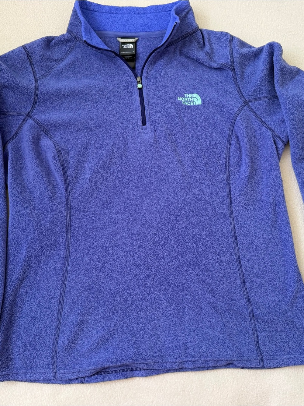 The North Face Men's Deep Purple Half-Zip Fleece Pullover